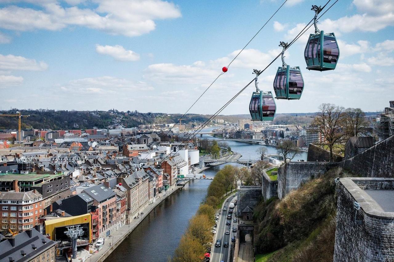 Les Cerisiers - Appart De Standing A Namur Centre Bagian luar foto